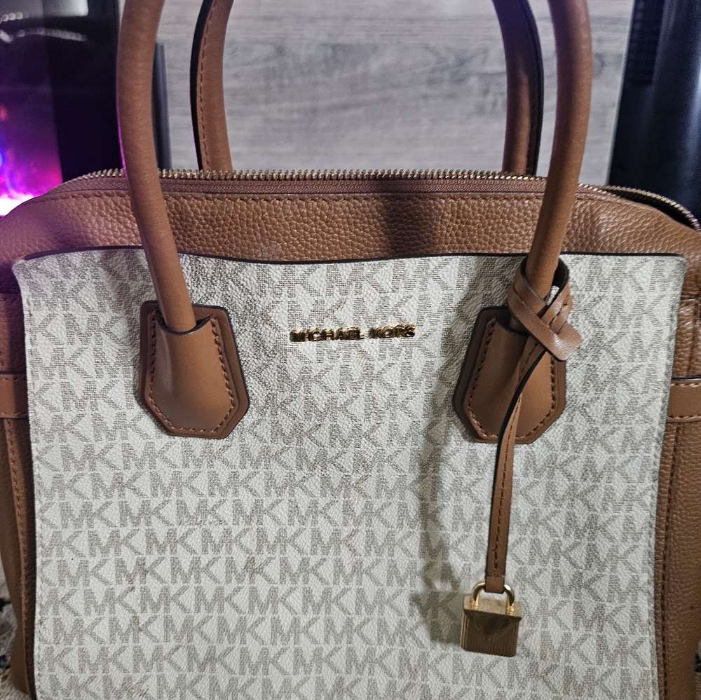 MK Signature Logo Satchel